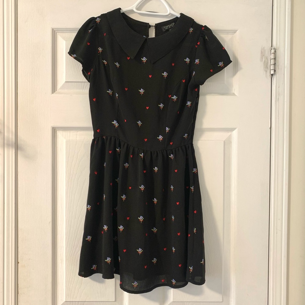 Topshop black cute dress